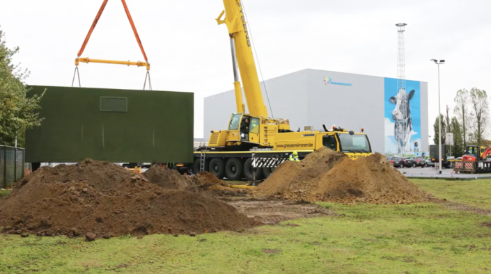 CDC Cabines - installatie prefab betoncabine FrieslandCampina